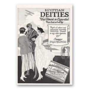 1918 Egyptian Deities Cigarettes Print Ad | Utmost