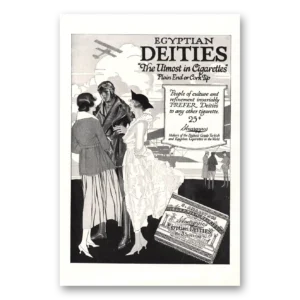 1918 Egyptian Deities Cigarettes Print Ad | People Culture