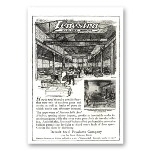 1918 Fenestra Solid Steel Windows Print Ad | Real Foundry