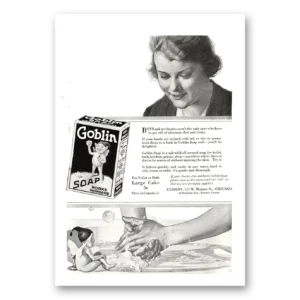 1918 Goblin Soap Print Ad | Cudahy Boys