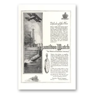 1918 Hamilton Watch Print Ad | Defender Your Time