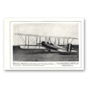 1918 LWF Airplane Print Ad | Rantoul