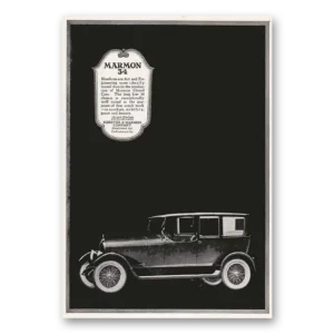 1918 Marmon 34 Print Ad | Nordyke Art