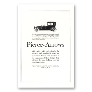 1918 Pierce Arrow Motor Car Print Ad | French Brougham