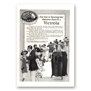 1918 Victrola Print Ad | Dancing Time