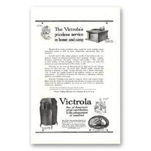 1918 Victrola Print Ad | Priceless Service