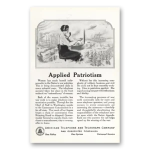 1919 American Telephone Print Ad | Applied Patriotism