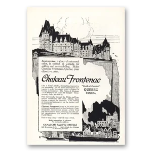 1919 Canadian Pacific Hotels Print Ad | Autumnal Color