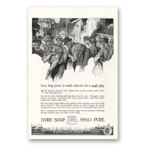 1919 Ivory Soap Print Ad | Really Dirty