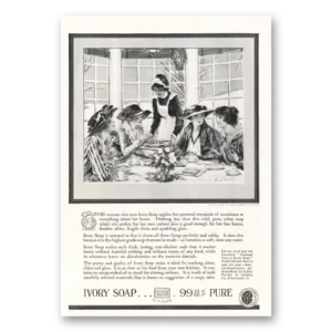 1919 Ivory Soap Print Ad | Woman Uses