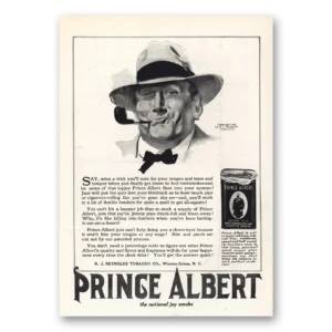 1919 Prince Albert Tobacco Print Ad | Trick Turn