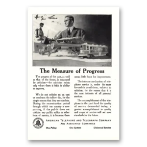 1920 American Telephone Print Ad | Measure Progress