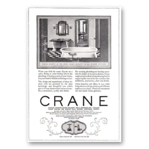 1924 Crane Print Ad | Find Name