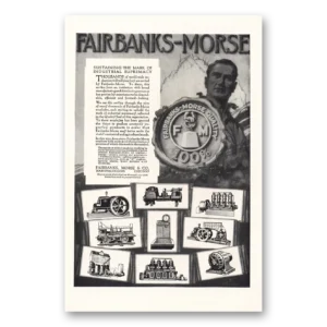 1920 Fairbanks Morse Print Ad | Industrial Supremacy