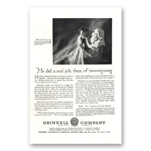 1920 Grinnell Company Print Ad | Investigating