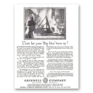 1920 Grinnell Company Print Ad | Big Idea