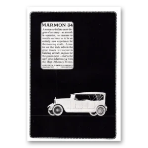 1920 Marmon 34 Print Ad | Motor Car