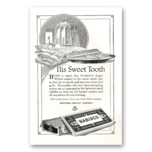 1920 Nabisco Cookies Print Ad | Sugar Wafers