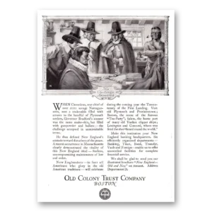 1920 Old Colony Trust Print Ad | Challenge Answered