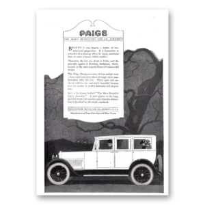 1920 Paige-Detroit Motor Car Print Ad | Beautiful Car