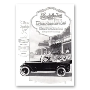 1920 Studebaker Big Six Print Ad | Series 20