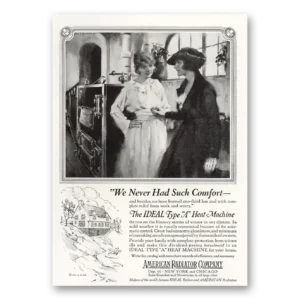 1921 American Radiator Print Ad | Such Comfort