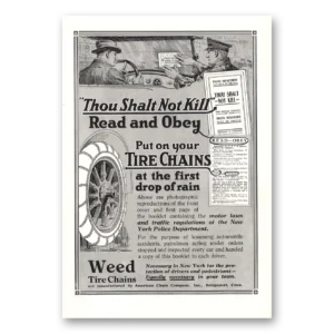 1921 American Chain Company Print Ad | Thou Shalt