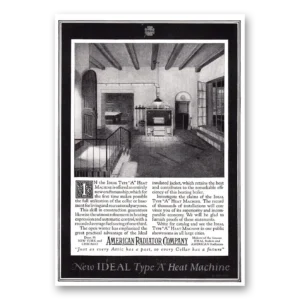 1921 American Radiator Print Ad | Heat Machine