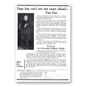 1921 Century Company Print Ad | Your Boy