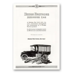1921 Dodge Business Car Print Ad | Business Car