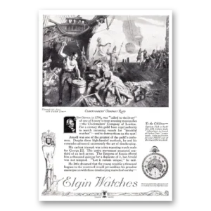 1921 Elgin Watch Print Ad | Clockmakers