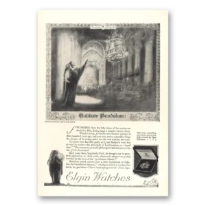 1921 Elgin Watch Print Ad | Galileos Pendulum