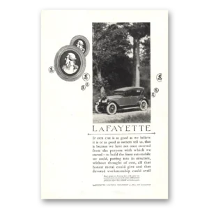 1921 LaFayette Motor Car Print Ad | Our Car