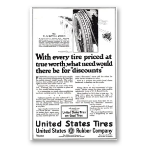 1921 US Royal Tires Print Ad | True Worth