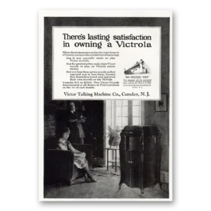 1921 Victrola Print Ad | Lasting Satisfaction
