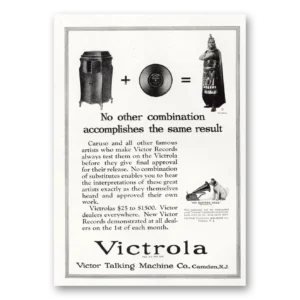 1921 Victrola Print Ad | Combination