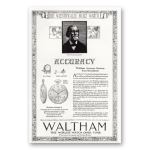 1921 Waltham Watch Print Ad | Charles Vander Woerd