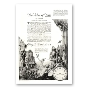 1922 Elgin Watch Print Ad | Charlemagnes Court
