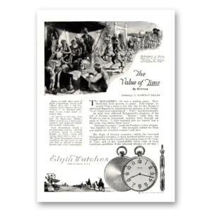 1922 Elgin Watch Print Ad | Mohammed Life