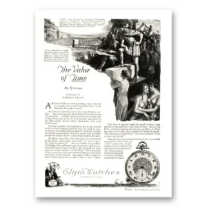 1922 Elgin Watch Print Ad | Alexander Great
