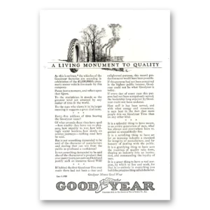 1922 Goodyear Tires Print Ad | Living Monument