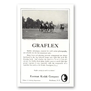1922 Graflex Cameras Print Ad | Polo Swift