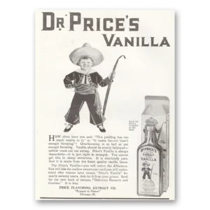 1922 Price Flavoring Extract Print Ad | Dr Prices