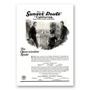 1922 Southern Pacific Print Ad | Window Route