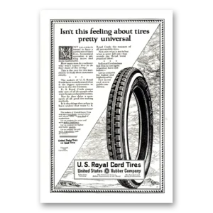 1922 US Royal Tires Print Ad | Pretty Universal