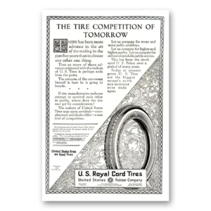 1922 US Royal Tires Print Ad | Competition