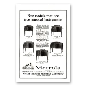 1922 Victrola Print Ad | Musical Instruments