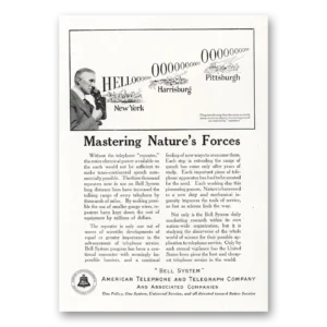 1923 American Telephone Print Ad | Natures Forces