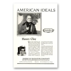 1923 American Radiator Print Ad | Henry Clay