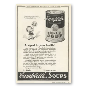 1923 Campbells Tomato Soup Print Ad | Your Health